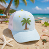 Custom 3D Embroidery Stripes Trucker Hats