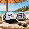 Hot-sale Plaid Mesh Trucker Hats with Custom Embroidery Logo 