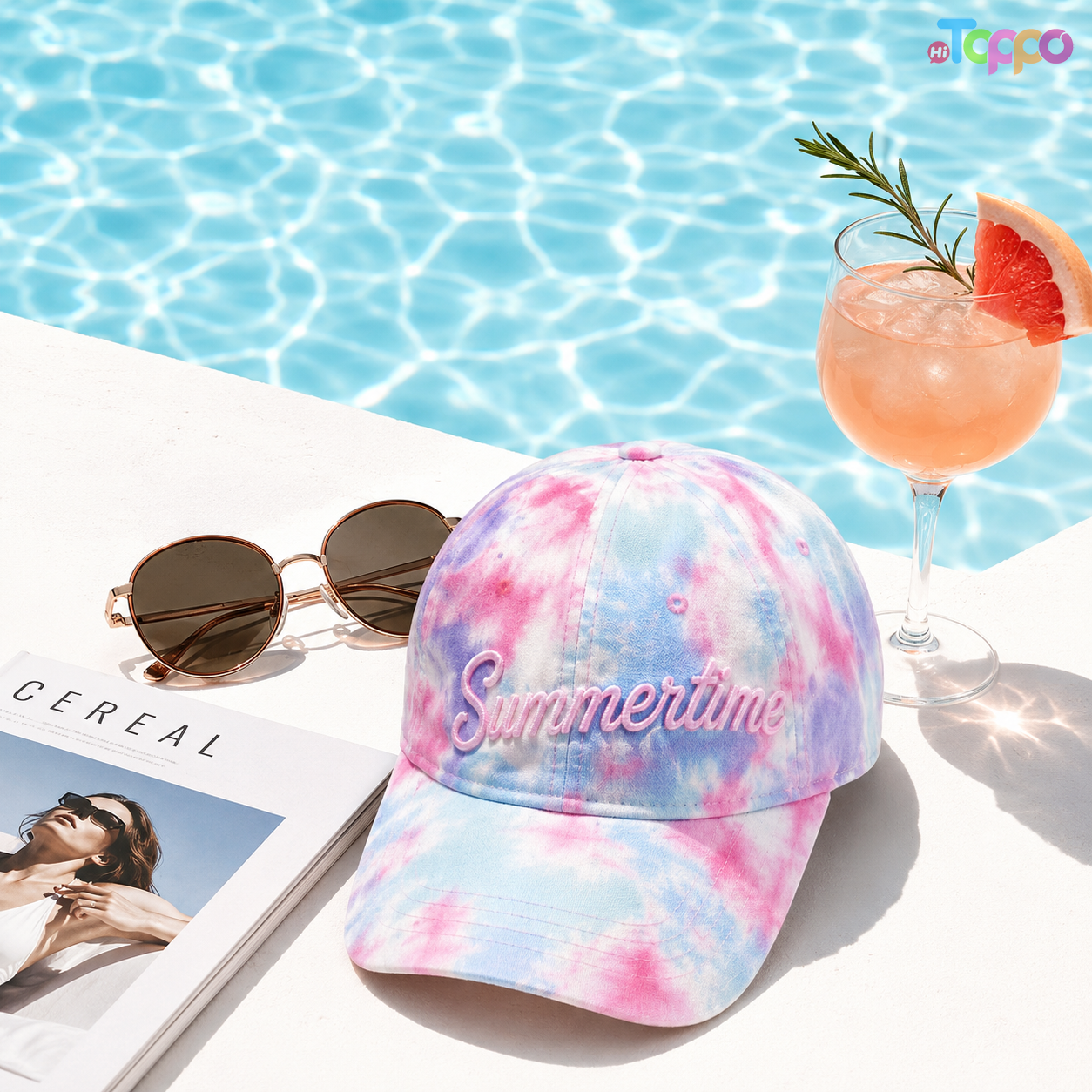 Tie-Dye 100% Cotton 6-Panel Baseball Caps with Embroidery