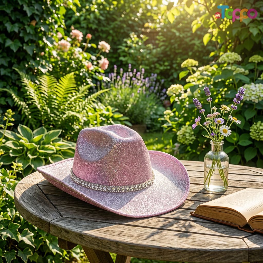 Glitter Western Cowboy Hat for Women And Girls