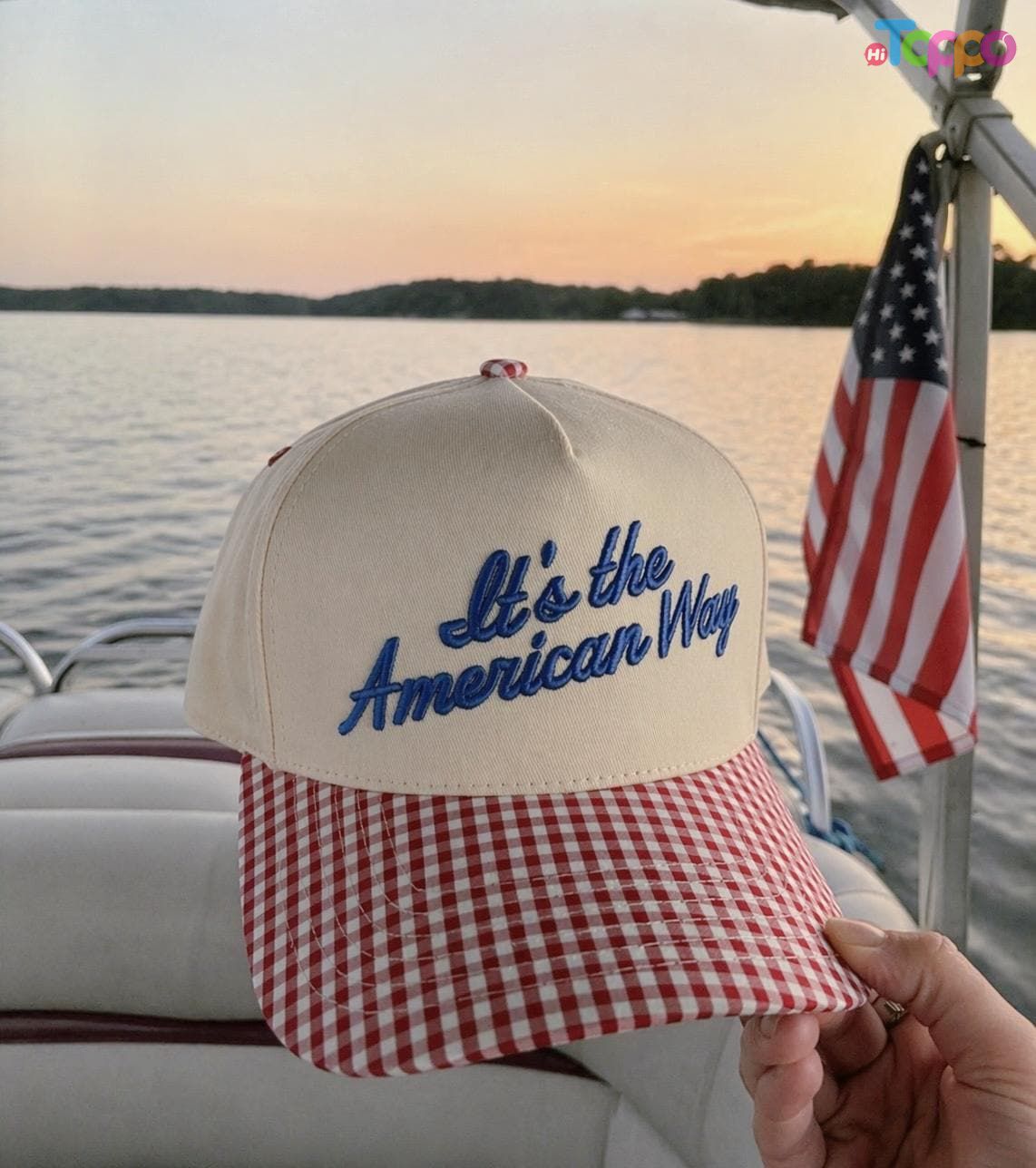 Custom USA Independence Day Baseball Caps with Embroidery