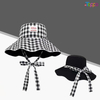 Women Reversible Plaid Sun Bucket Hats