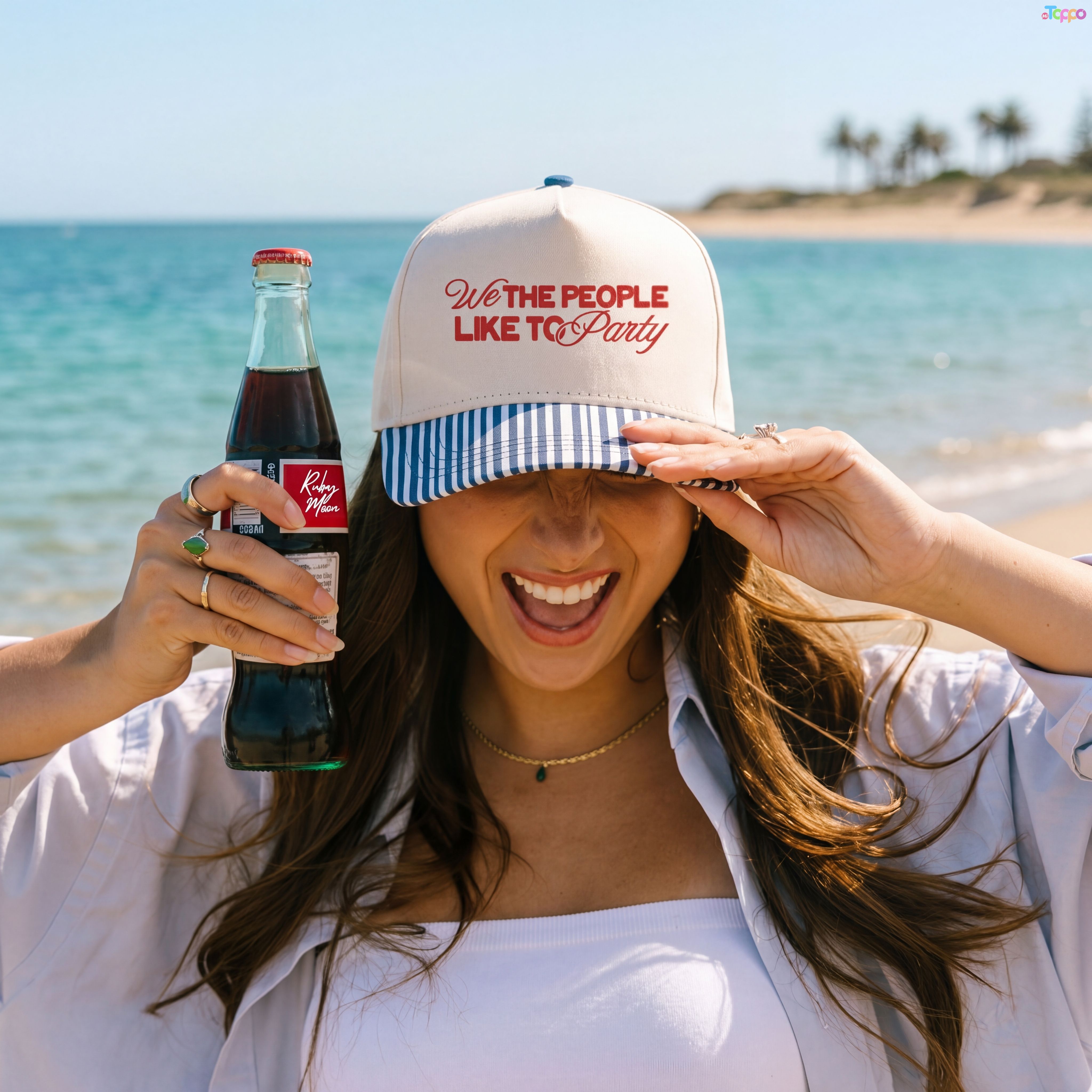 USA Independence Day Trucker Hat Freedom Embroidered Hats