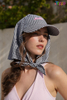 Summer Checkered Printing Bandanas Caps with Embroidery
