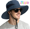 Custom Wide Brim UPF 50+ UV Protection Bucket Hat