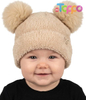 Newborn Girl Winter Hat 0–12 Months Cute Cozy Knit Infant Beanies Double Pom Pom Baby Beanie