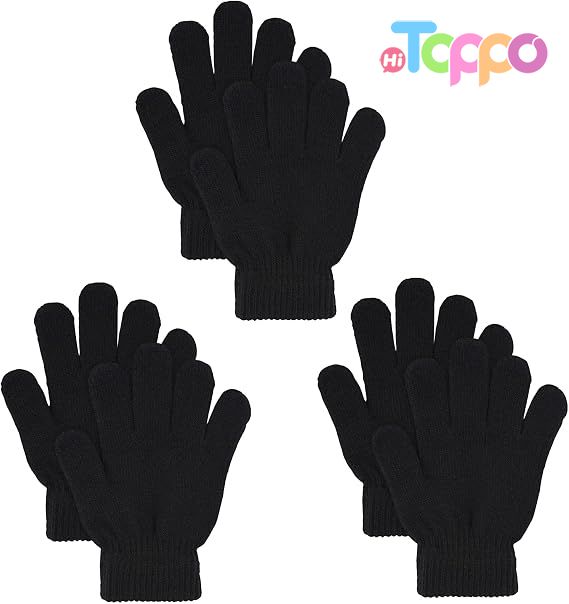 Custom 3 Pairs Winter Magic Gloves Warm Strecty Knit Gloves 