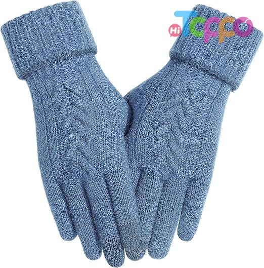 Custom Touch Screen Knit Warm Cold Weather Womens Winter Gloves