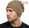 Custom Cotton Thin Slouchy Beanie Hat for Men Women Stretch Skull Cap