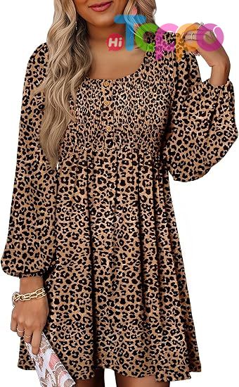 Custom 2026 Casual Long Sleeve Mini Dress for Women 