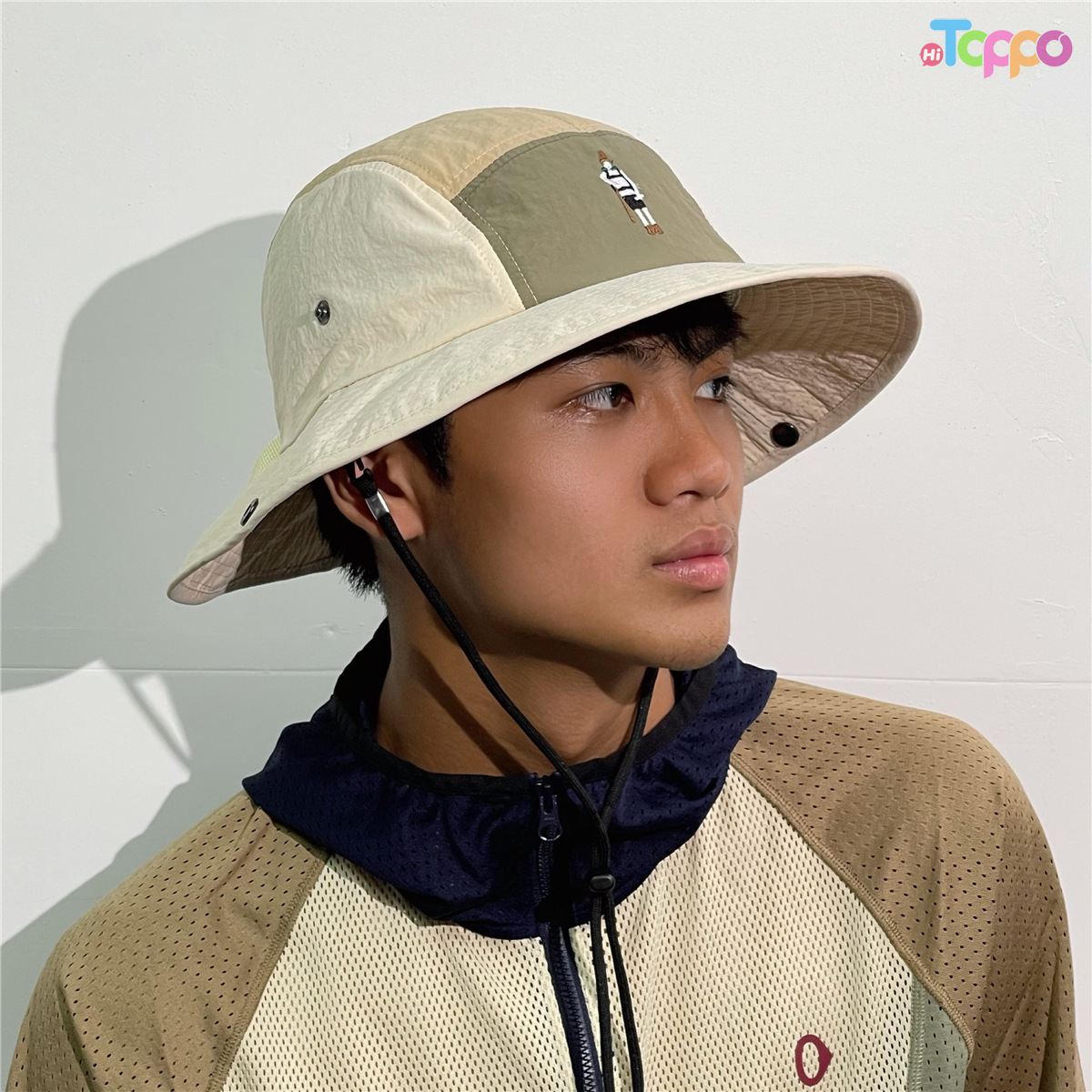 Retro Color-Block Quick-Dry Bucket Hat – Outdoor Hiking, Camping & Sun Protection Hat