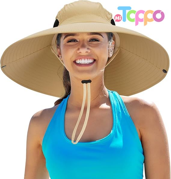 Hot Sale Women Super Wide Brim Sun Hat UPF50+ Waterproof Bucket Hat