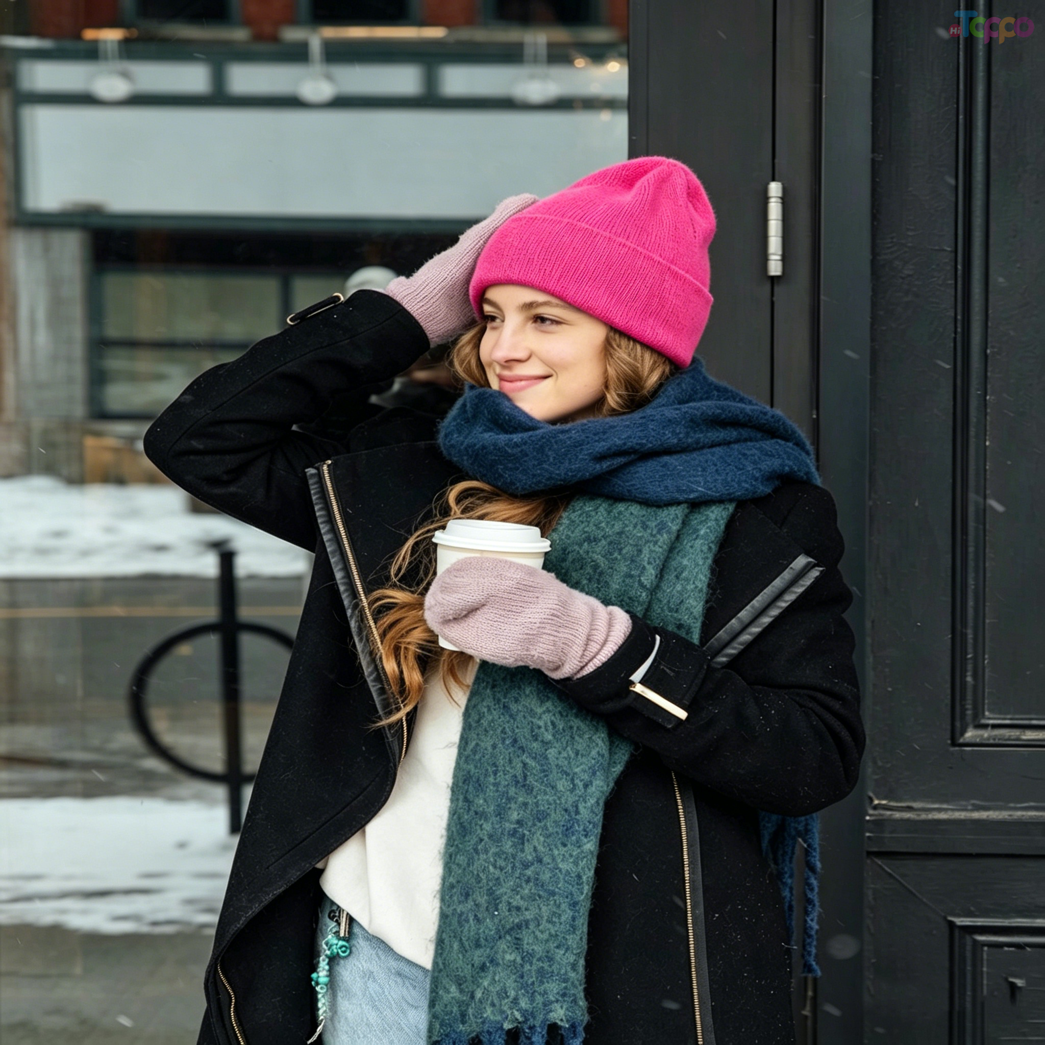 Magnetic Opening Ponytail Beanie Cap