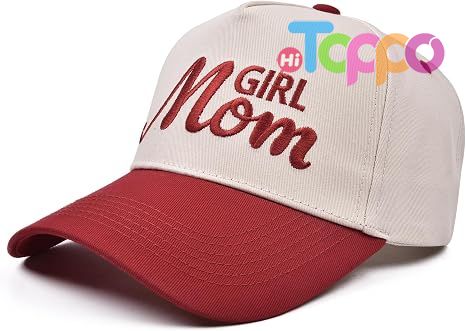 Vintage Two-Tone Women's Baseball Cap with Mama Hat 