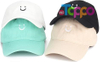 Smile Face Adjustable Low Profile Unstructured Cotton Dad Hat Baseball Cap 