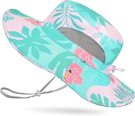 Outdoor UPF 50+ Quick Dry Foldable Lightweight Adjustable Fishing Kids Sun Bucket Hat