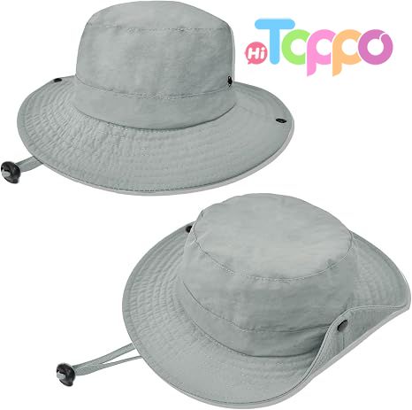 Outdoor UPF 50+ Quick Dry Foldable Lightweight Adjustable Fishing Kids Sun Bucket Hat