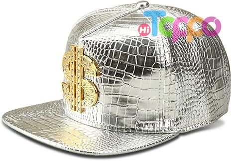 Hip Hop Flat-Brimmed Rock Adjustable Snapback Hat for Men and Women