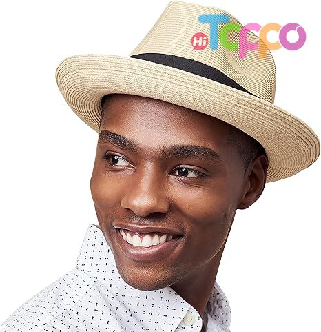 High Quality Beach Hat Fine Braid UPF50+ Unisex Bucket Sun Straw Hat