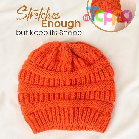 Womens Winter Knit Slouchy Beanie Hat Warm Knitted Skull Ski Cap Hats for Women