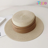 Custom Beach Sun UPF 50+ Wide Brim Straw Women Straw Panama Hat