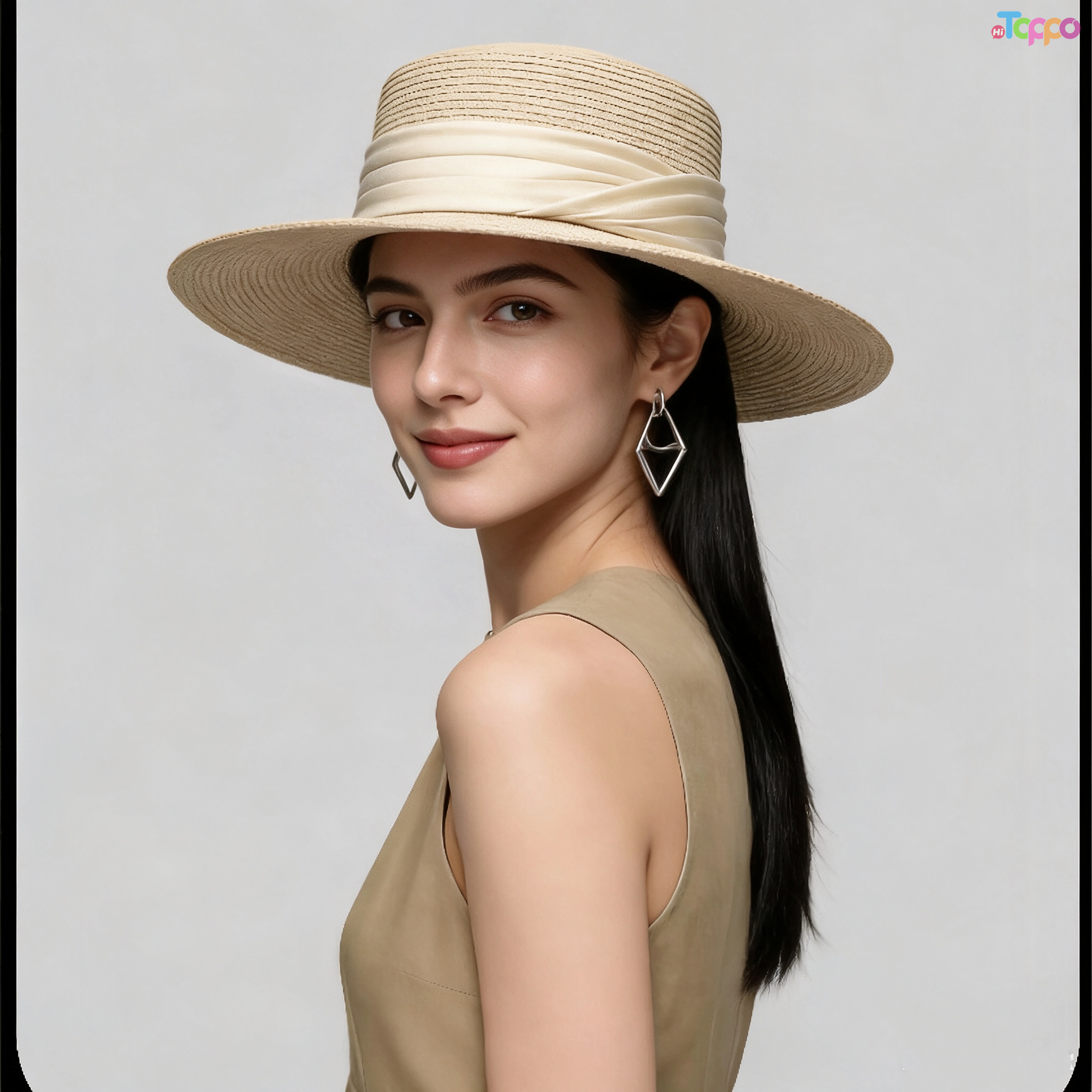 Women Wide Brim Straw Panama Roll up Hat Fedora Beach Sun Hat UPF50+
