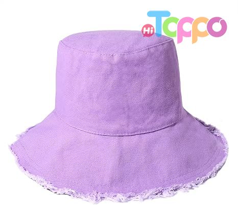 Casual Vacation Travel Accessories Wide Brim Cotton Bucket Hat 