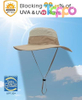 UPF 50+ UV Protection Beach Safari Fishing Wide Brim Bucket Hat 