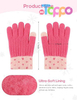 Wholesale Full Finger Stretchy Knitted Gloves Soft Warm Winter Gloves 6 Pairs of Set