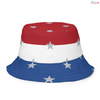 Reversible Americana Bucket Hat Coastal Summer Stars 