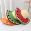 Watermelon Print Straw Hat – Summer Beach Sun Hat