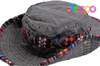 Winter Wide Brim Floral Adjustable UV Protection Fishing Washed Sun Hats