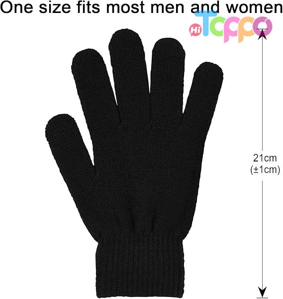 Custom 3 Pairs Winter Magic Gloves Warm Strecty Knit Gloves 