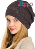 Hot Sale Fall Mesh Slouchy Lightweight Crochet Caps Knit Hats Thin Crochet Beanie Hat 
