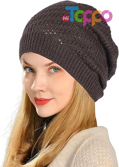 Hot Sale Fall Mesh Slouchy Lightweight Crochet Caps Knit Hats Thin Crochet Beanie Hat 