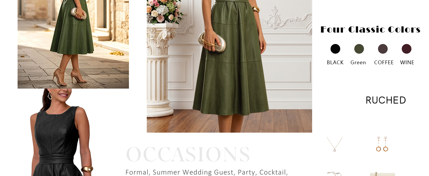 elegant fall winter party dress for women