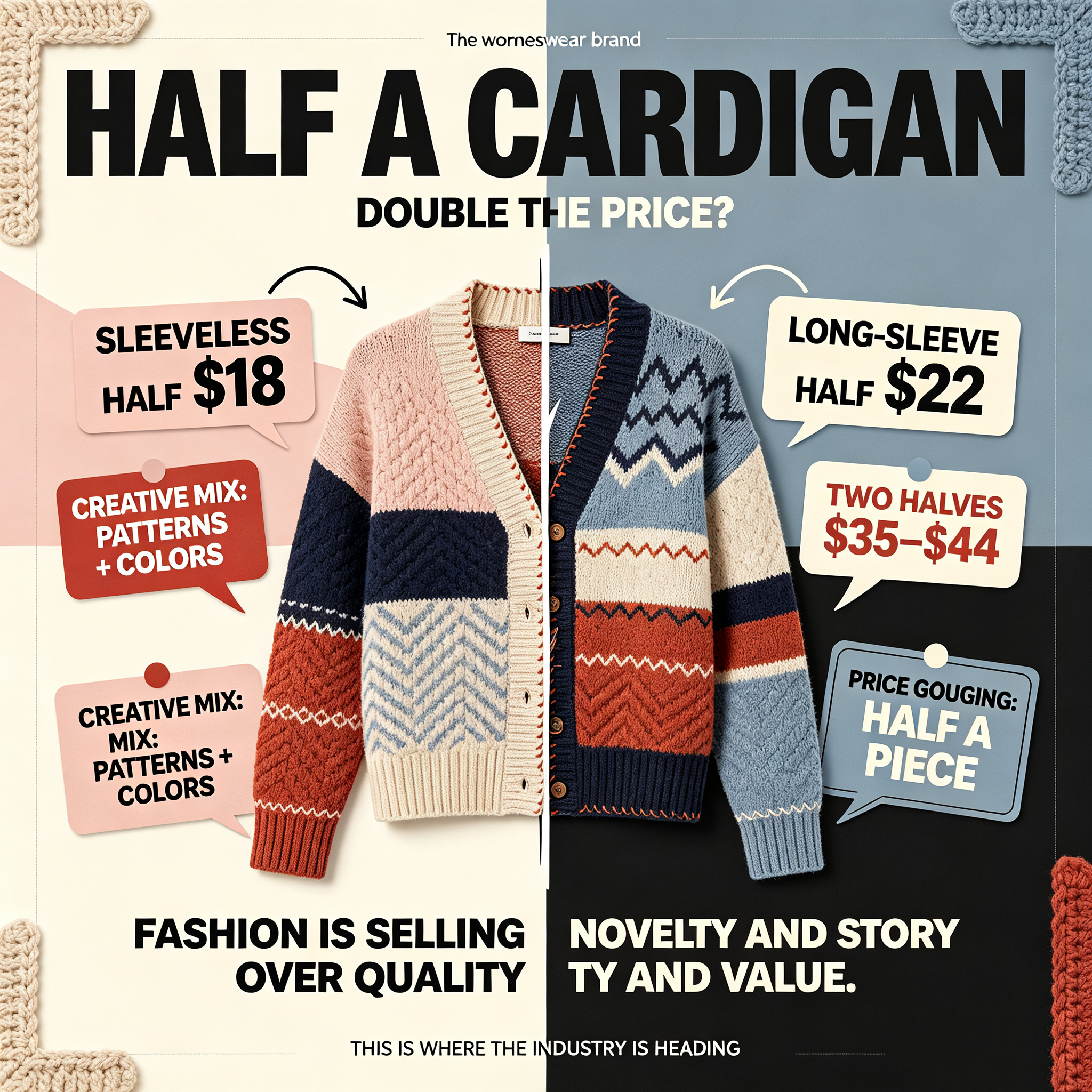 This Brand Is Selling Cardigans by the Half