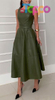 Women PU Faux Leather Sleeveless Elegant Flowy Long Dress Party Night Out Dress with Belt