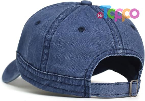 Vintage Washed Cotton Adjustable Baseball Cap 