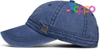 Vintage Washed Cotton Adjustable Baseball Cap 
