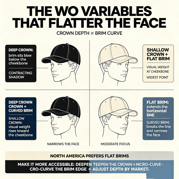 Crown Depth and Brim Curve: The Flattering Formula