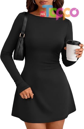 Custom 2026 Fall Mini Dresses Long Sleeve Bodycon Y2K Dress