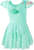 Girls Ballet Leotards Toddler Shiny Dance Leotard Dresses