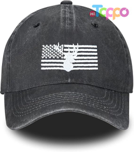Hot Sale Vintage Adjustable Washed Distressed Denim Baseball Hat Embroidered Baseball Cap