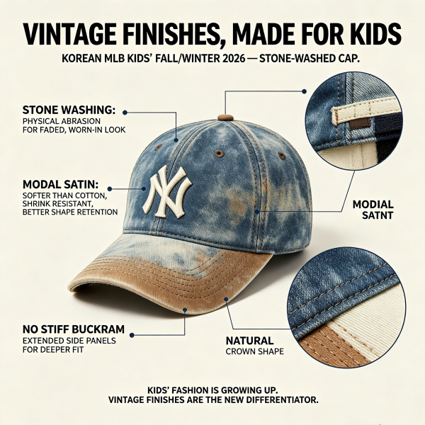 Stone-Washed Vintage Comes to Kids' Caps