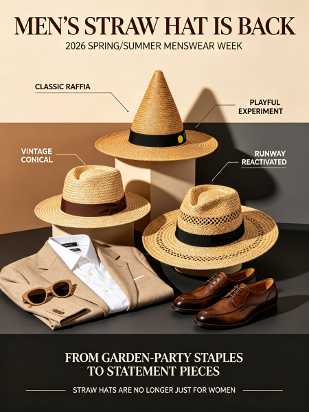 Men's Straw Hats Are Back — and the Runway Just Proved It