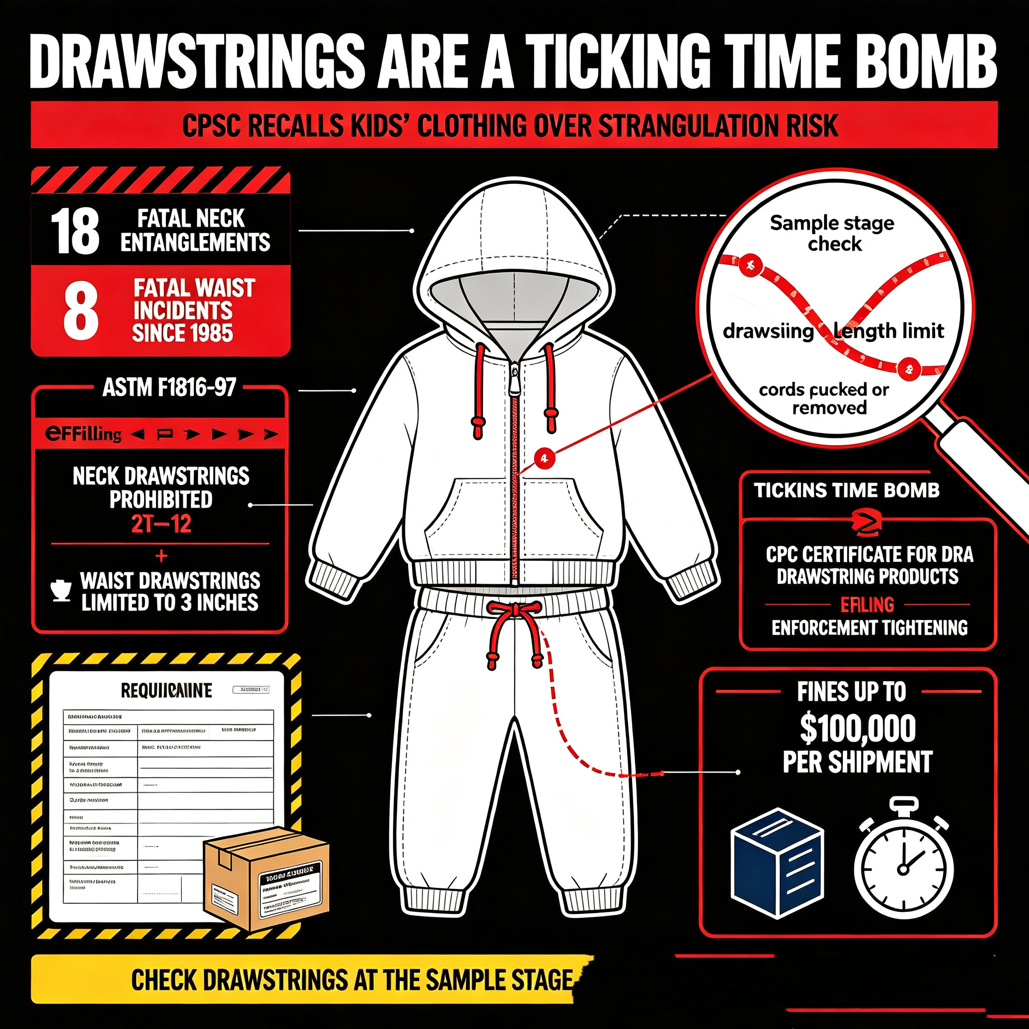 Drawstrings: The Ticking Time Bomb in Kids' Clothing