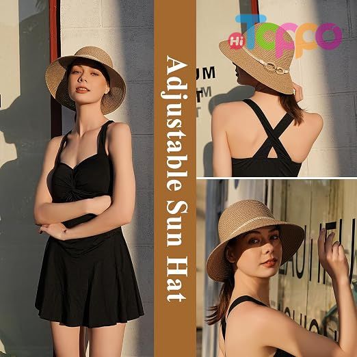  UPF 50+ Foldable Wide Brim Pleneal Beach Sun Staw Hats