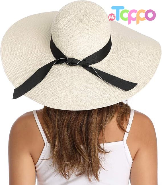 Wide Brim Big Floppy Foldable Roll up Cap UPF 50+ Beach Sun Hat 