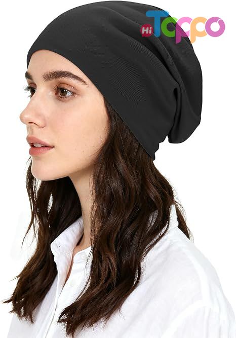  Custom Cotton Slouchy Beanie for Men and Women, Oversized Thin Skull Cap
